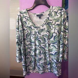 Printed Macaw Long Sleeve Shirt